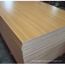 12mm 15mm matt surface wood grain color melamine MDF board